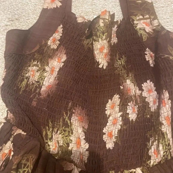 DAVI & DANI Floral Print Brown Jumpsuit - Picture 5 of 9